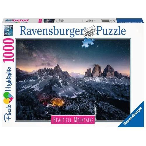 Puzzle Puzzle 1000 pieces Les Tre Cime di lavaredo. Dolomites -Puzzle Highlights- - Adultes. enfants - Paysages - 17318 - Ravensburger