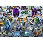 Puzzle 1000 pieces Minecraft - Ravensburger - 17188 - Dessins animes et BD - Gris