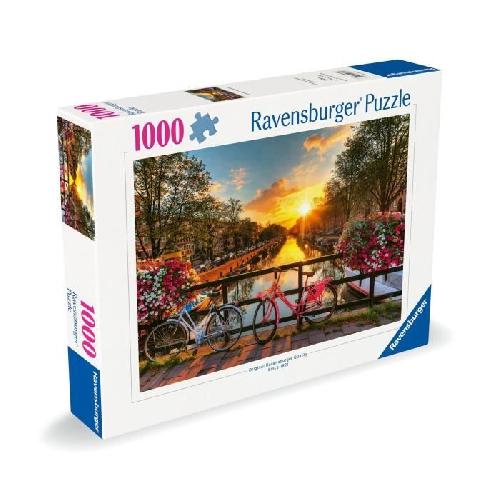 Puzzle Puzzle 1000 pieces Vélos a Amsterdam. Adultes & enfants des 14 ans. Puzzle de qualité supérieure. 12000662. Ravensburger