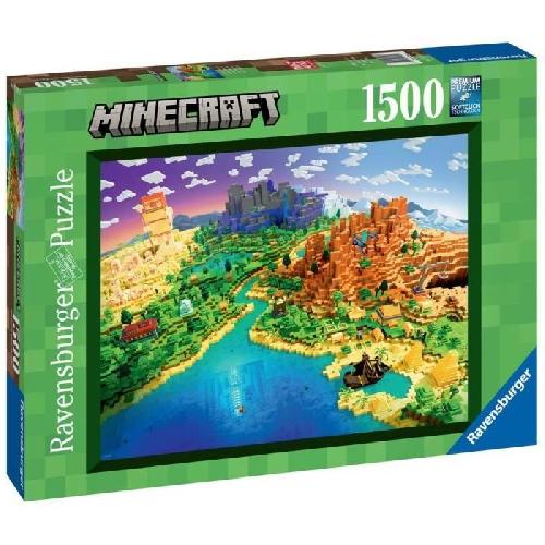Puzzle Puzzle 1500 pieces Le monde de Minecraft. 17189. Ravensburger