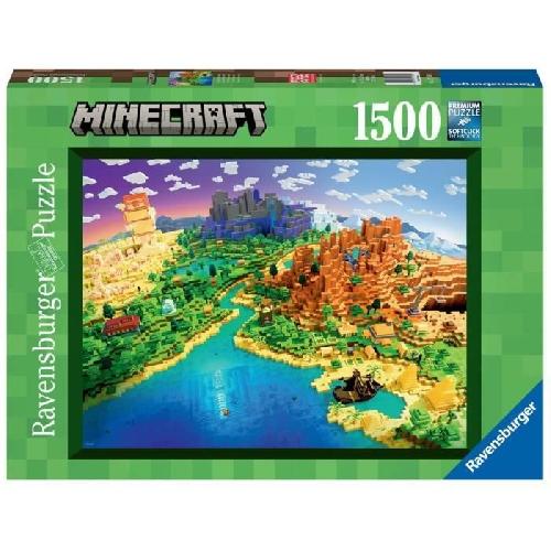 Puzzle Puzzle 1500 pieces Le monde de Minecraft. 17189. Ravensburger
