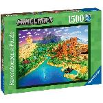 Puzzle 1500 pieces - RAVENSBURGER - Minecraft - Fantastique - Détente et relaxation