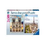 Puzzle Puzzle 2x500 pieces - En visite a Paris - Ravensburger - Voyage et cartes - Des 10 ans