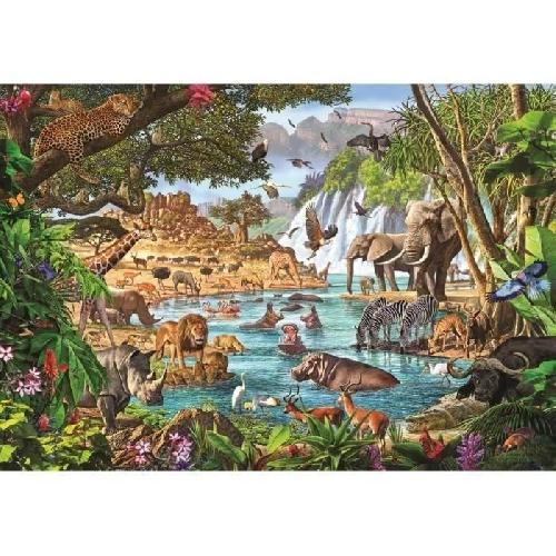 Puzzle Puzzle 3000 pieces - Clementoni - African Waterhole - Images captivantes - Materiau resistant