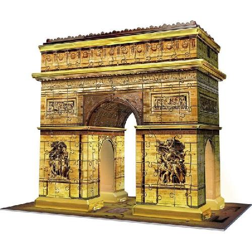 Puzzle Puzzle 3D Arc de Triomphe illuminé - Ravensburger - 216 pieces - sans colle - avec LEDS couleur - Enfant 8 ans