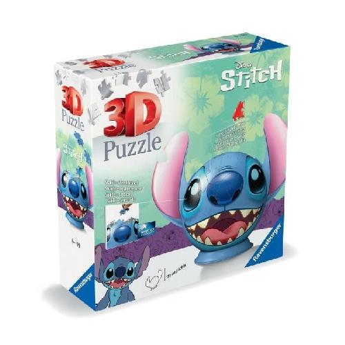 Puzzle Puzzle 3D Ball Disney Stitch 72 pieces. Des 6 ans. Ravensburger. 11574