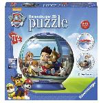 Puzzle Puzzle 3D Ball Pat'Patrouille - Ravensburger - 72 pieces numérotées - Diametre 13 cm