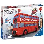 Puzzle 3D Bus londonien - Ravensburger - Vehicule 216 pieces sans colle - Des 8 ans