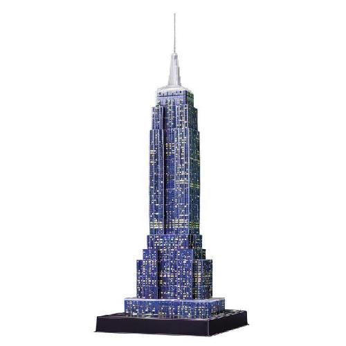 Puzzle Puzzle 3D Empire State Building illuminé - Ravensburger - 216 pieces - LEDS couleur - Des 10 ans