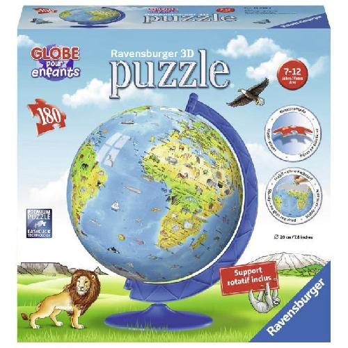 Puzzle Puzzle 3D Globe terrestre 180 pieces - Ravensburger - Éducatif - Sans colle - Des 7 ans