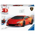 Puzzle 3D Lamborghini Huracán EVO Edition orange - Véhicules et engins - 108 pieces