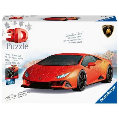 Puzzle Puzzle 3D Lamborghini Huracán EVO Edition orange - Véhicules et engins - 108 pieces