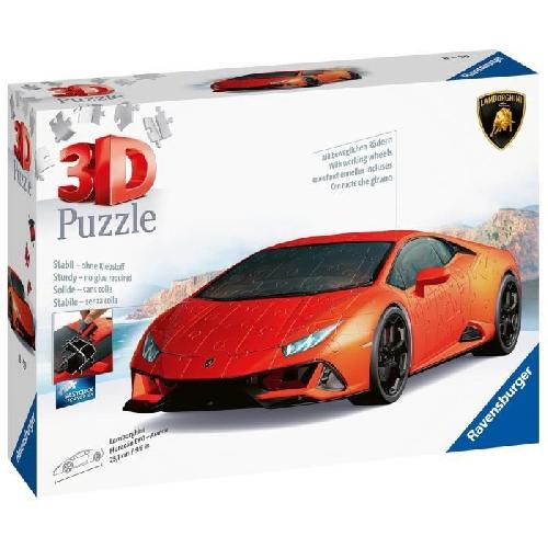 Puzzle Puzzle 3D Lamborghini Huracán EVO Edition orange - Véhicules et engins - 108 pieces