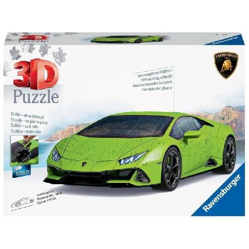 Puzzle Puzzle 3D Lamborghini Huracan EVO verte - Ravensburger - 108 pieces