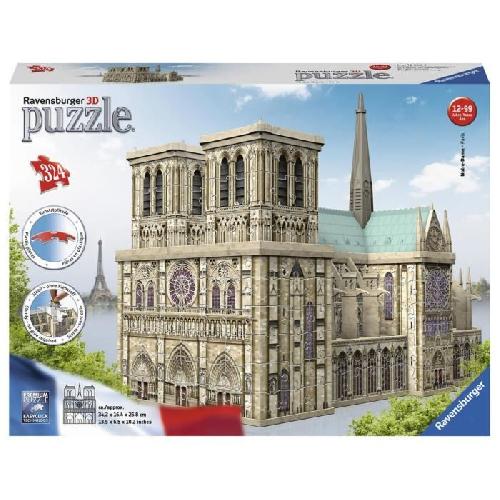 Puzzle Puzzle 3D - RAVENSBURGER - Notre-Dame de Paris - Paysage et nature - 250-400 pieces - 12 ans