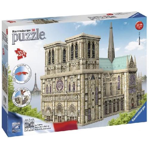 Puzzle Puzzle 3D - RAVENSBURGER - Notre-Dame de Paris - Paysage et nature - 250-400 pieces - 12 ans