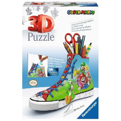 Puzzle Puzzle 3D Sneaker Super Mario - Ravensburger - 108 pieces - Sans colle - A partir de 8 ans