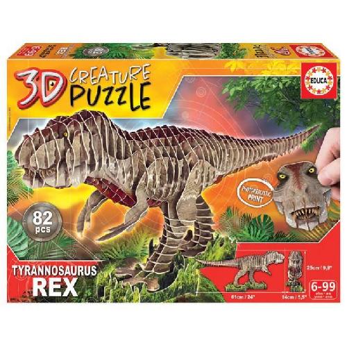 Puzzle Puzzle 3D T-Rex - EDUCA - Animaux - Mixte - 82 pieces