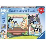 Puzzle 3x49 pieces Les aventures de Bluey - Ravensburger - LUDIQUE ET EDUCATIF - Des 5 ans
