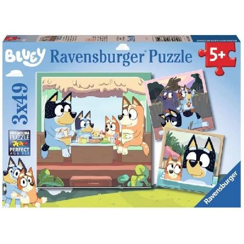 Puzzle Puzzle 3x49 pieces Les aventures de Bluey - Ravensburger - LUDIQUE ET EDUCATIF - Des 5 ans