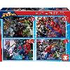 Puzzle 4 puzzles progressifs - EDUCA - Multi 4 In 1 Ultimate Spider-Man