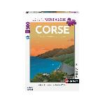 Puzzle Puzzle 500 pieces. Affiche de la Corse/Louis l'Affiche. Des 10 ans. Collection Nostalgie. 87826. Nathan