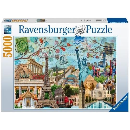 Puzzle Puzzle 5000 pieces - Carte Postale des Monuments - Adultes et enfants des 14 ans - Villes et monument - 17118 - Ravensburger