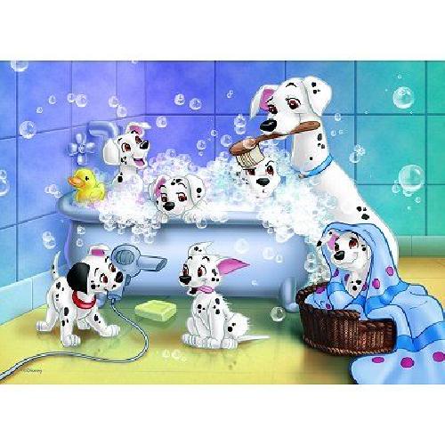 Puzzle Puzzle 60 p - NATHAN - Les 101 Dalmatiens - Blanc - Disney - Scene de vie