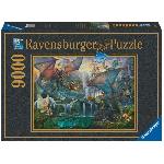 Puzzle Puzzle 9000 pieces La foret magique des dragons. Fantastique. Adulte. 16721. Ravensburger