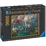 Puzzle 9000 pieces Ravensburger - La foret magique des dragons - Fantastique - Adulte