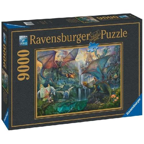Puzzle Puzzle 9000 pieces Ravensburger - La foret magique des dragons - Fantastique - Adulte