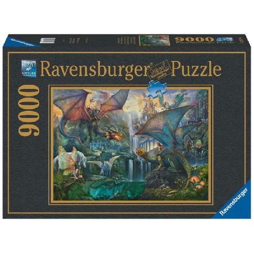 Puzzle Puzzle 9000 pieces Ravensburger - La foret magique des dragons - Fantastique - Adulte