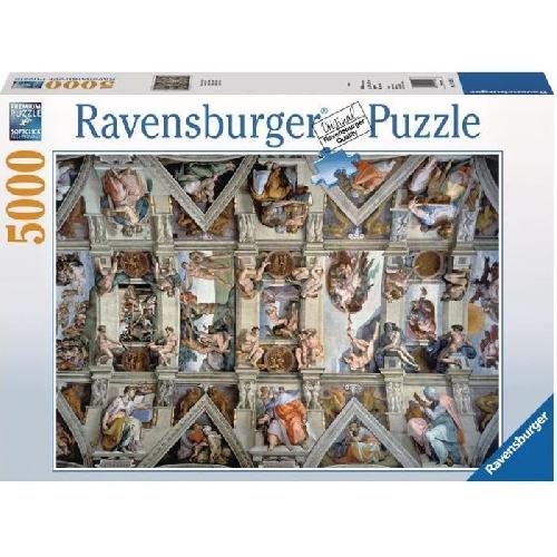 Puzzle Puzzle Adulte 5000 p - Chapelle Sixtine - Ravensburger - Architecture et monument - Multicolore