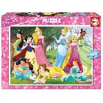 Puzzle Puzzle Disney Princesses 500 pieces - Marque Educa - Theme Dessins animés et BD