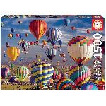 Puzzle - EDUCA - 1500 pieces - Montgolfieres multicolores