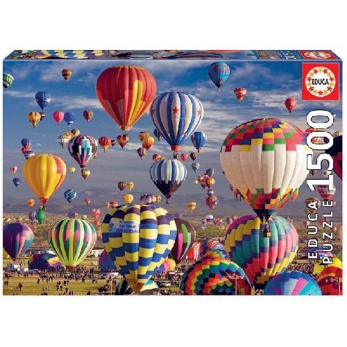 Puzzle Puzzle - EDUCA - 1500 pieces - Montgolfieres multicolores