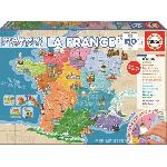 Puzzle educatif de la France - EDUCA - 150 pieces - Pour enfants de 7 ans et plus