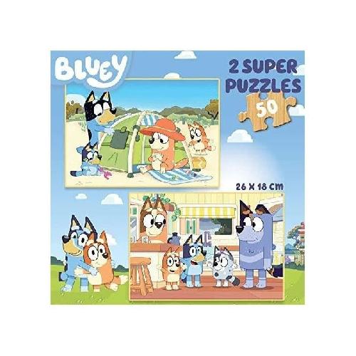 Puzzle Puzzle en bois Bluey EDUCA - 50 pieces - Dessins animés et BD - Pour enfants de 4 ans et plus