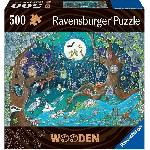 Puzzle en bois - Ravensburger - Foret fantastique - 500 pieces - Qualité premium