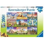 Puzzle Puzzle Enfant 200 p XXL - Les monuments du monde - Ravensburger - Architecture et monument - Des 8 ans