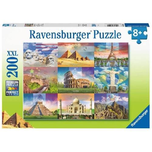 Puzzle Puzzle Enfant 200 p XXL - Les monuments du monde - Ravensburger - Architecture et monument - Des 8 ans