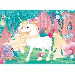 Puzzle Puzzle enfant 45 pieces Jolie licorne Nathan - Poster inclus - Theme fantastique - Mixte - A partir de 5 ans