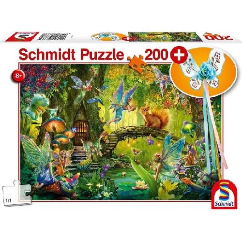 Puzzle Puzzle Fées dans la foret - SCHMIDT SPIELE - 200 pieces - Avec baguette magique