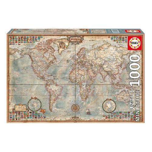 Puzzle Puzzle Le Monde 1000 pieces - EDUCA - Voyage et cartes - Adulte - 12 ans