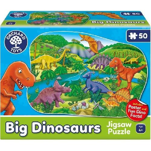 Puzzle Puzzle Les dinosaures - ORCHARD - 50 pieces - Développe la coordination et les compétences observationnelles