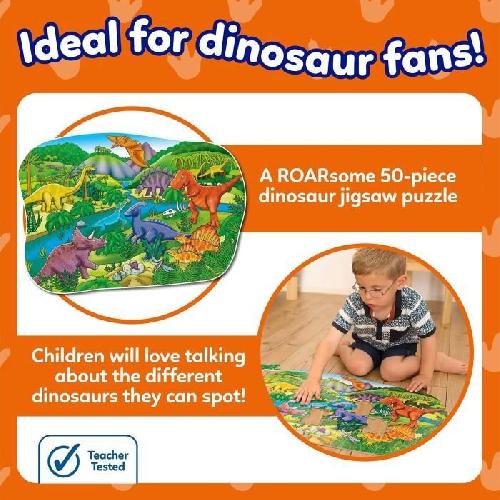 Puzzle Puzzle Les dinosaures - ORCHARD - 50 pieces - Développe la coordination et les compétences observationnelles