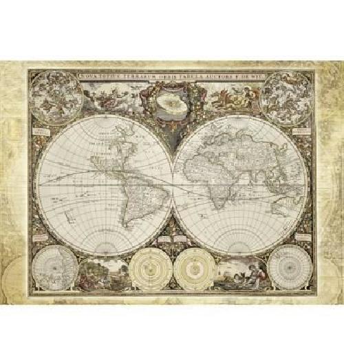 Puzzle Puzzle Mappemonde Historique - Schmidt Spiele - 2000 Pieces - Qualité Premium