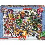 Puzzle Puzzle Marvel 1000 pieces - EDUCA - Collage des heros - Dessins animes et BD