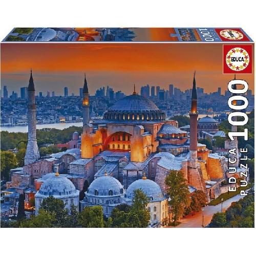 Puzzle Puzzle MOSQUÉE BLEUE. ISTANBUL - 1000 pieces - EDUCA - Architecture et monument