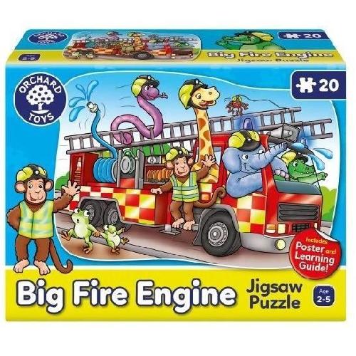 Jeu D'apprentissage Puzzle - ORCHARD - Big Fire Engine - 20 pieces - Multicolore - Pour enfants a partir de 24 mois